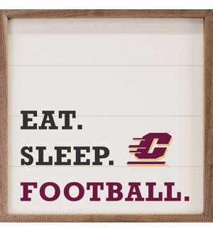 Eat Sleep Football Central Michigan